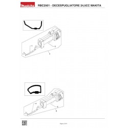 Makita Spare Parts for BruschCutter RBC2501 24,5CC