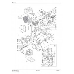 Alpina Spare Parts for Chain Saw P 460 (2003) 224718000/04
