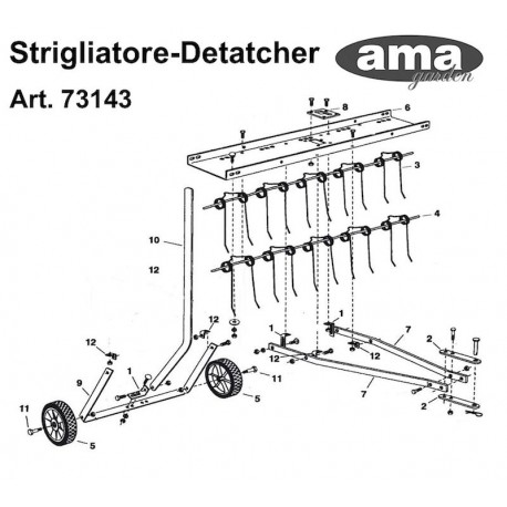 Lawn Tractors Accessories for Detatcher AMA 73143