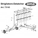 Lawn Tractors Accessories for Detatcher AMA 73143