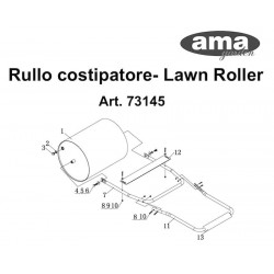 Lawn Tractors Accessories for Lawn Roller AMA 73145