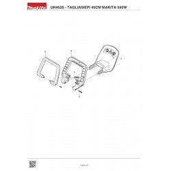 Makita Spare Parts for Electric Hedge Trimmer UH4520