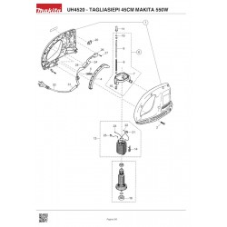 Makita Spare Parts for Electric Hedge Trimmer UH4520