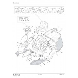 Alpina Spare Parts for Lawn Tractor BT 66 (2017) 2T0050404/16