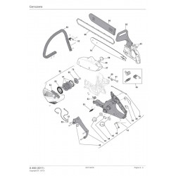Alpina Spare Parts for Chain Saw A 400 (2011) 222116000/09