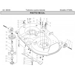 Ama Spare Parts for Lawn Tractor ATS98L – 90030