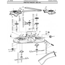 Ama Spare Parts for Lawn Tractor ATR102L – 89988