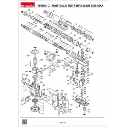 Makita Spare Parts for Drill Hammer HR5001C