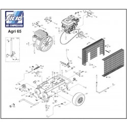 FIAC Parts for Petrol Engine Air Compressor Agri 65 1447730000-2008