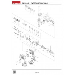 Makita Spare Parts for Cordless Rotary Hammer Drill DHR164Z