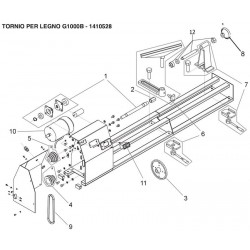 Valex Spare Parts for Wood Lathe G1000B - 1410528