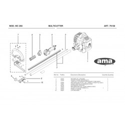 Ricambi Ama per Unità Motorizzata Multicutter MC 280 – 79100