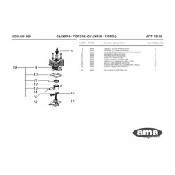 Ricambi Ama per Unità Motorizzata Multicutter MC 280 – 79100