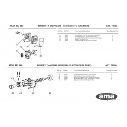 Ricambi Ama per Unità Motorizzata Multicutter MC 280 – 79100