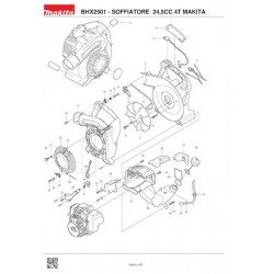 Makita Spare Parts for Petrol Blower BHX2501