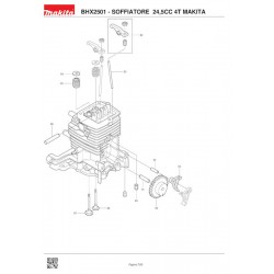 Makita Spare Parts for Petrol Blower BHX2501