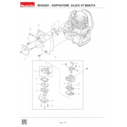 Makita Spare Parts for Petrol Blower BHX2501