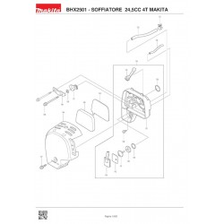Makita Spare Parts for Petrol Blower BHX2501