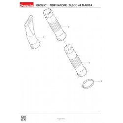Ricambi Makita per Soffiatore a Benzina BHX2501