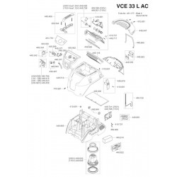 Flex Spare Parts for Vacuum Cleaner VCE 33 L AC