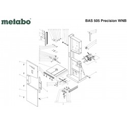 Metabo Spare Parts for Band Saw BAS 505 Precision WNB
