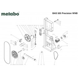 Metabo Spare Parts for Band Saw BAS 505 Precision WNB
