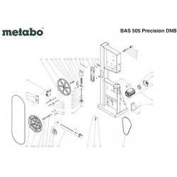 Metabo Spare Parts for Band Saw BAS 505 Precision DNB