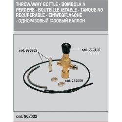 Gas Kit for Throwaway Bottle Telwin 802032