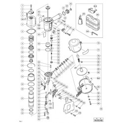 Hitachi Spare Parts for Pneumatic Coil Nailer NV90AB