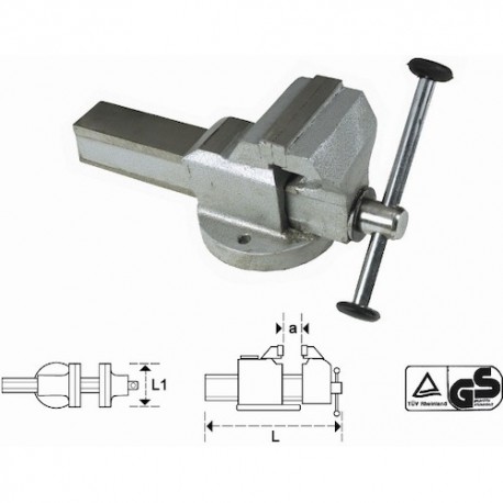 Steel Vice Fixed UNBREAKABLE 125 mm  Maurer 89147