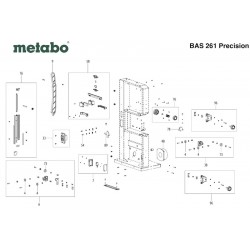Metabo Spare Parts for Band Saw BAS 261 Precision
