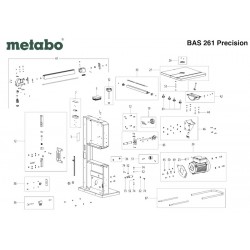 Metabo Spare Parts for Band Saw BAS 261 Precision