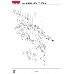 Makita Spare Parts for 4 Speed Drill 6300.4