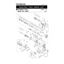 Hitachi Spare Parts for Hammer Drill DH 20PB