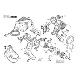 Bosch Spare Parts for Cordless Drill Driver GSR 18 VE-2 - 0601912320