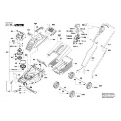 Bosch Spare Parts for Lawnower ARM 3200
