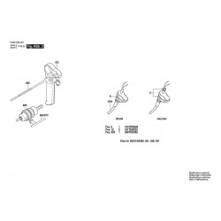 Bosch Spare Parts for Rotary Hammer PBH 2100 RE