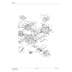 Alpina Spare Parts for Chain Saw P 34 (2006) 1231121
