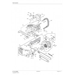 Alpina Spare Parts for Chain Saw P 34 (2006) 1231121