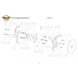 Meccanica Benassi Spare Parts for Tiller RL 2