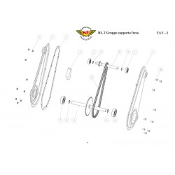 Meccanica Benassi Spare Parts for Tiller RL 2