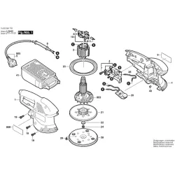 Ricambi Bosch per Levigatrice Rotorbitale PEX 270 AE - 0603369780