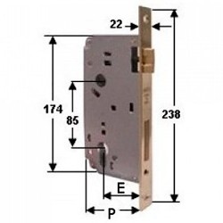 Serratura da Infilare 262/BFO - 1