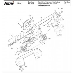Ricambi Femi per Segatrice a Nastro Trasportabile NG160-8486021