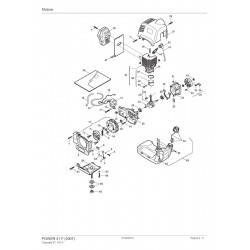 Castor Spare Parts for Brushcutter POWER 41 F (2007) 184122001