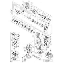 Spare Parts for Cordless Driver Drill DS36DA