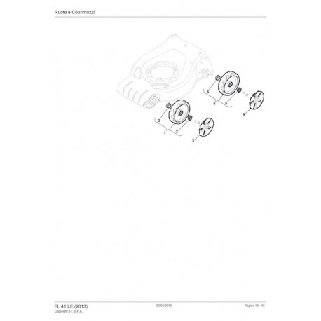 Castor Spare Parts for Lawn Mower FL 41 LE