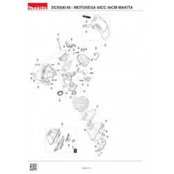 Makita Spare Parts for Chainsaw DCS500/45