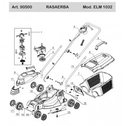 Ama Spare Parts for Electric Lawnmower ELM 1032