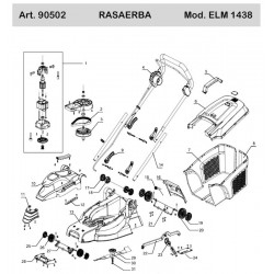 Ricambi Ama per Rasaerba Elettrico ELM 1438